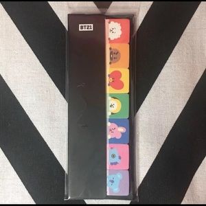 Official BTS BT21 Monopoly Memo Tabs